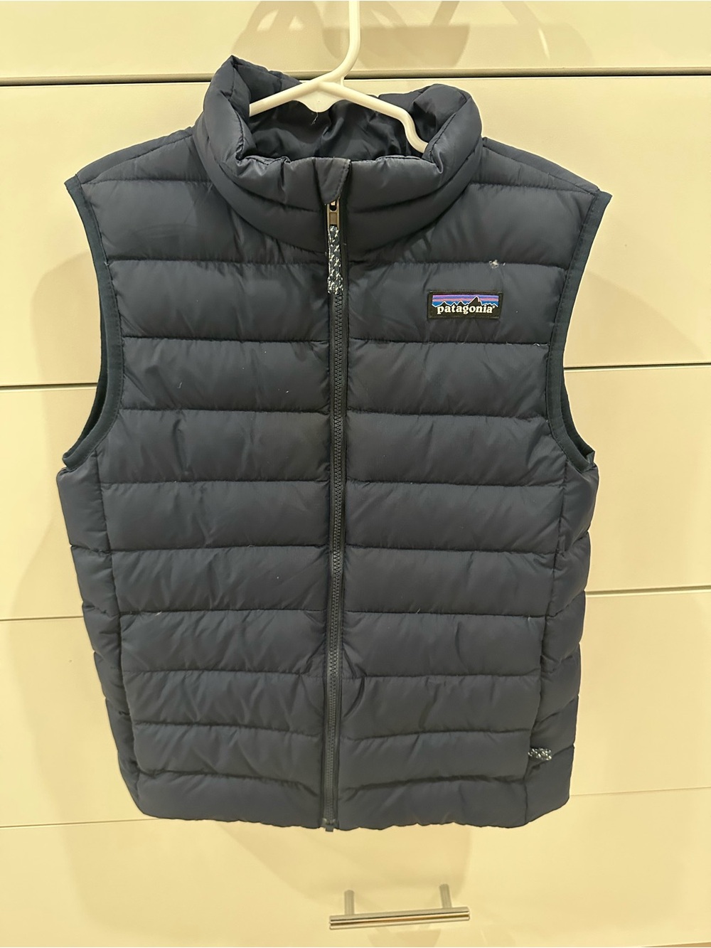 Patagonia Kids Navy Quilted Insulated Vest Size S 7-8